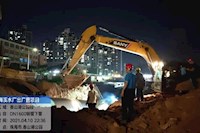 健民路香山湖段管道完工，梅溪水廠出廠管工程建設取得階段勝利